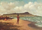 Elizabeth Armstrong Hawaiians at Rest USA oil painting artist